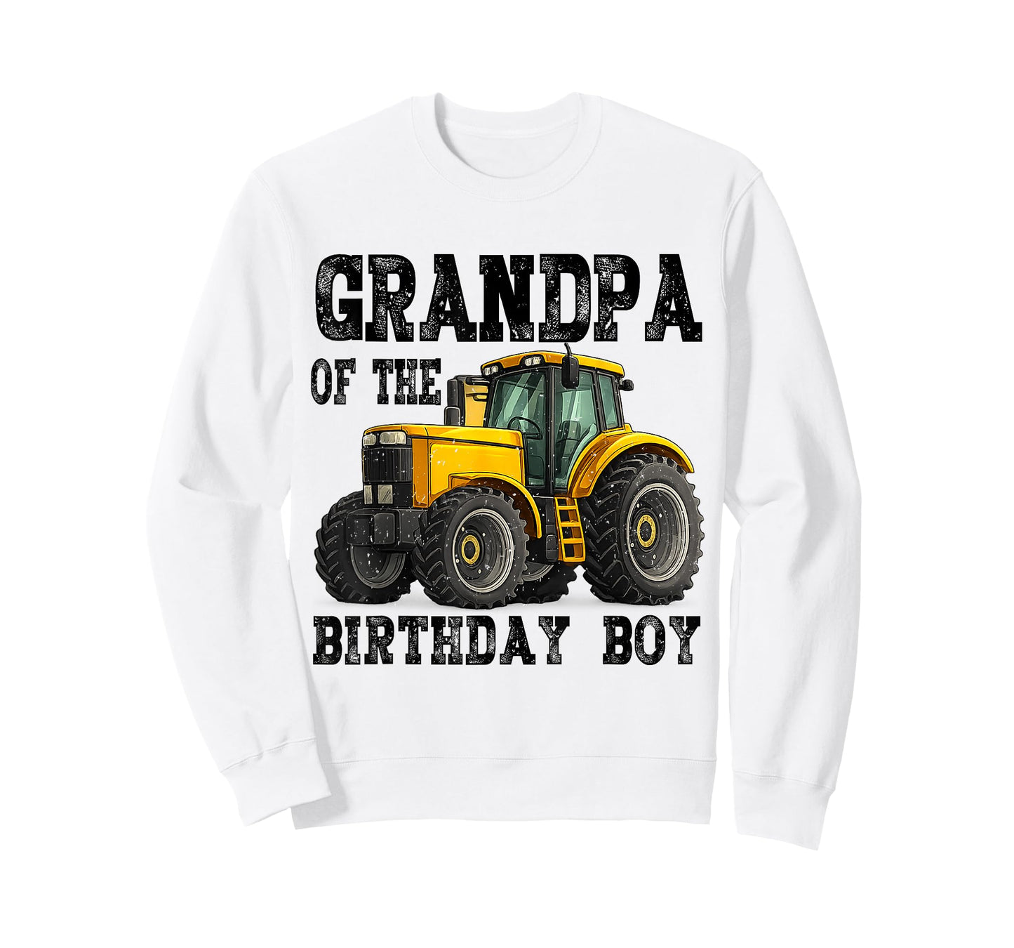 Grandpa of The Birthday Boy Family Tractors Farm Trucks T-Shirt