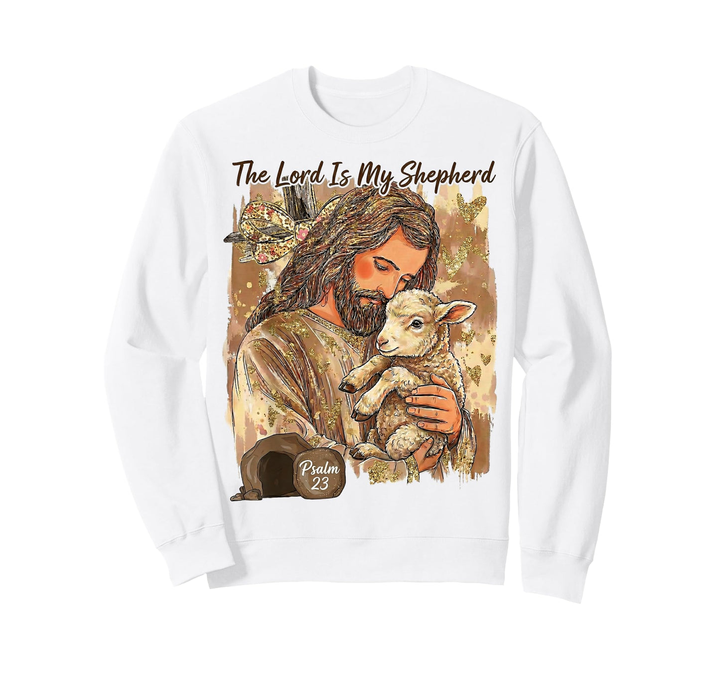 The Lord is My Shepherd Psalm 23 Jesus Easter Christian God T-Shirt