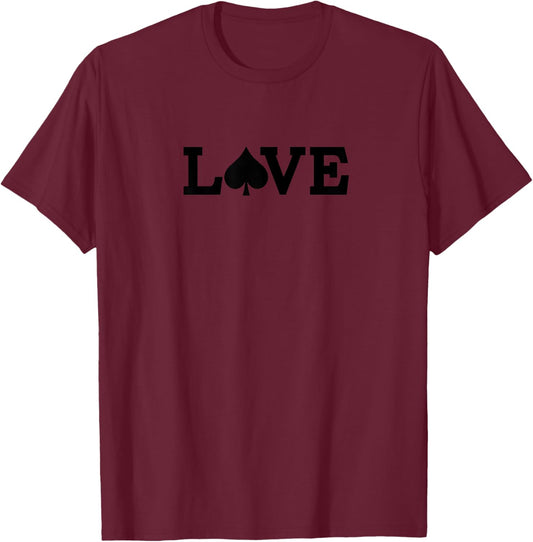 Love Snowbunny Queen of Spades QOS T-Shirt - T-Shirt | Maroon