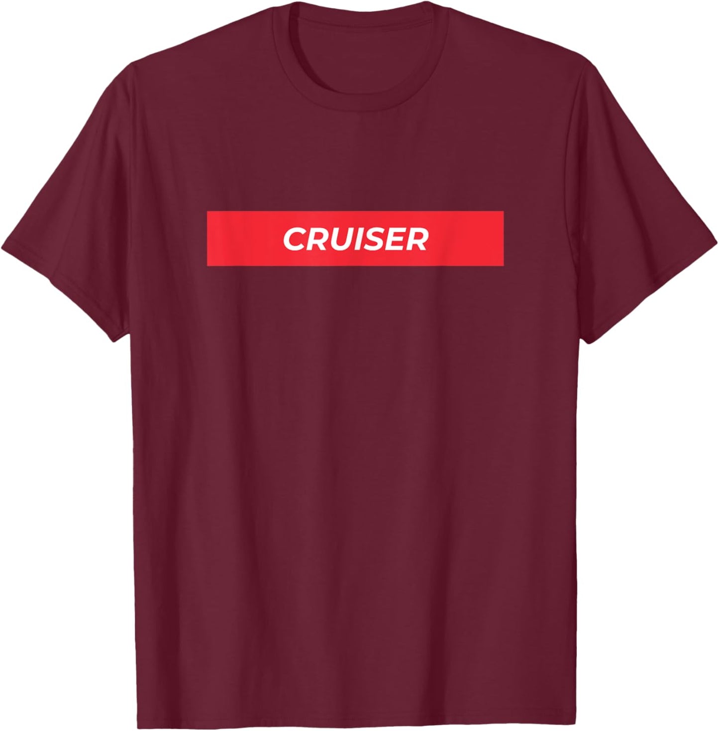 Cruiser Designer Inspired Print for Cruise Vacations T-Shirt - T-Shirt | Maroon