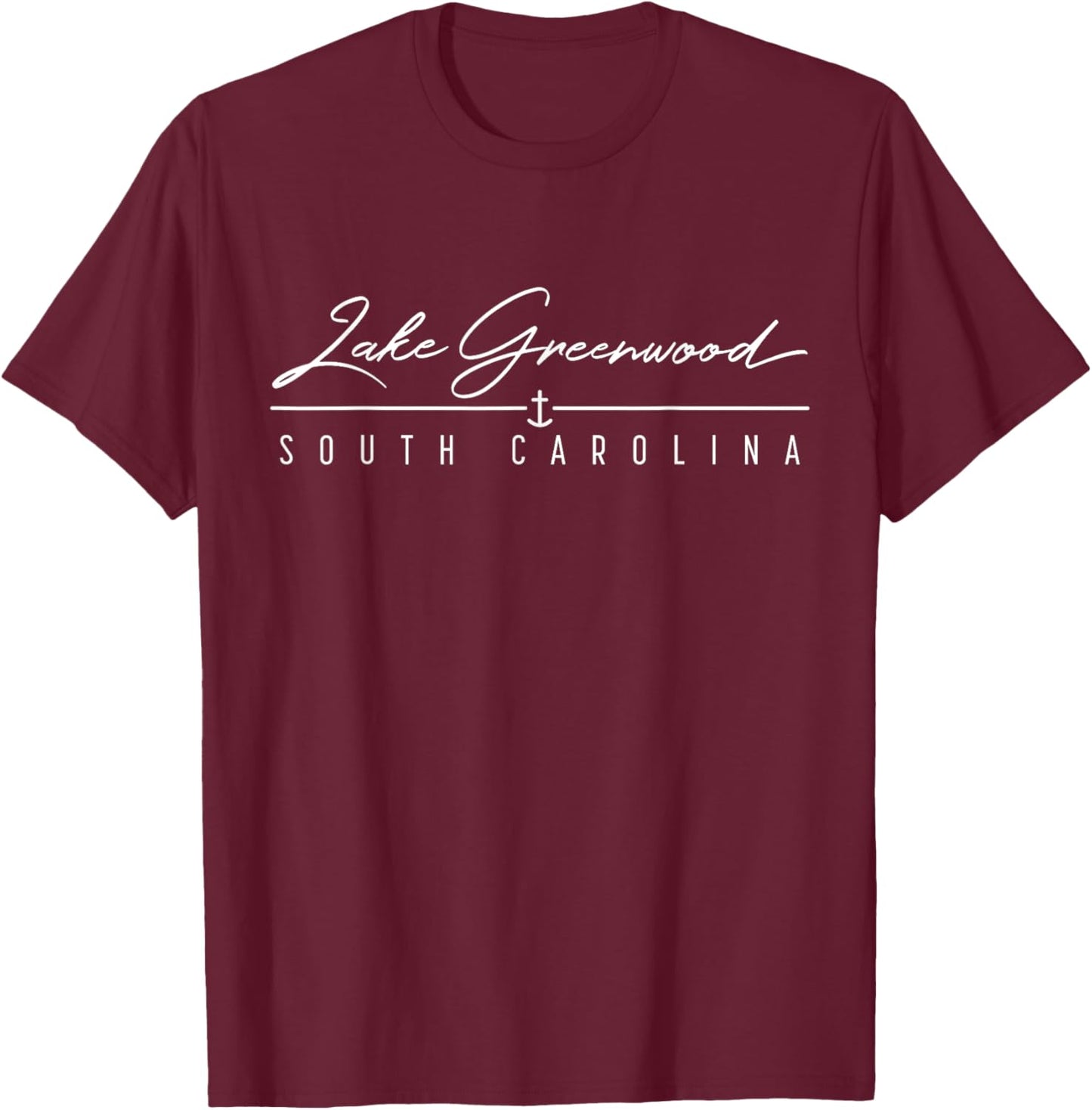 Lake Greenwood SC T-Shirt - T-Shirt | Maroon