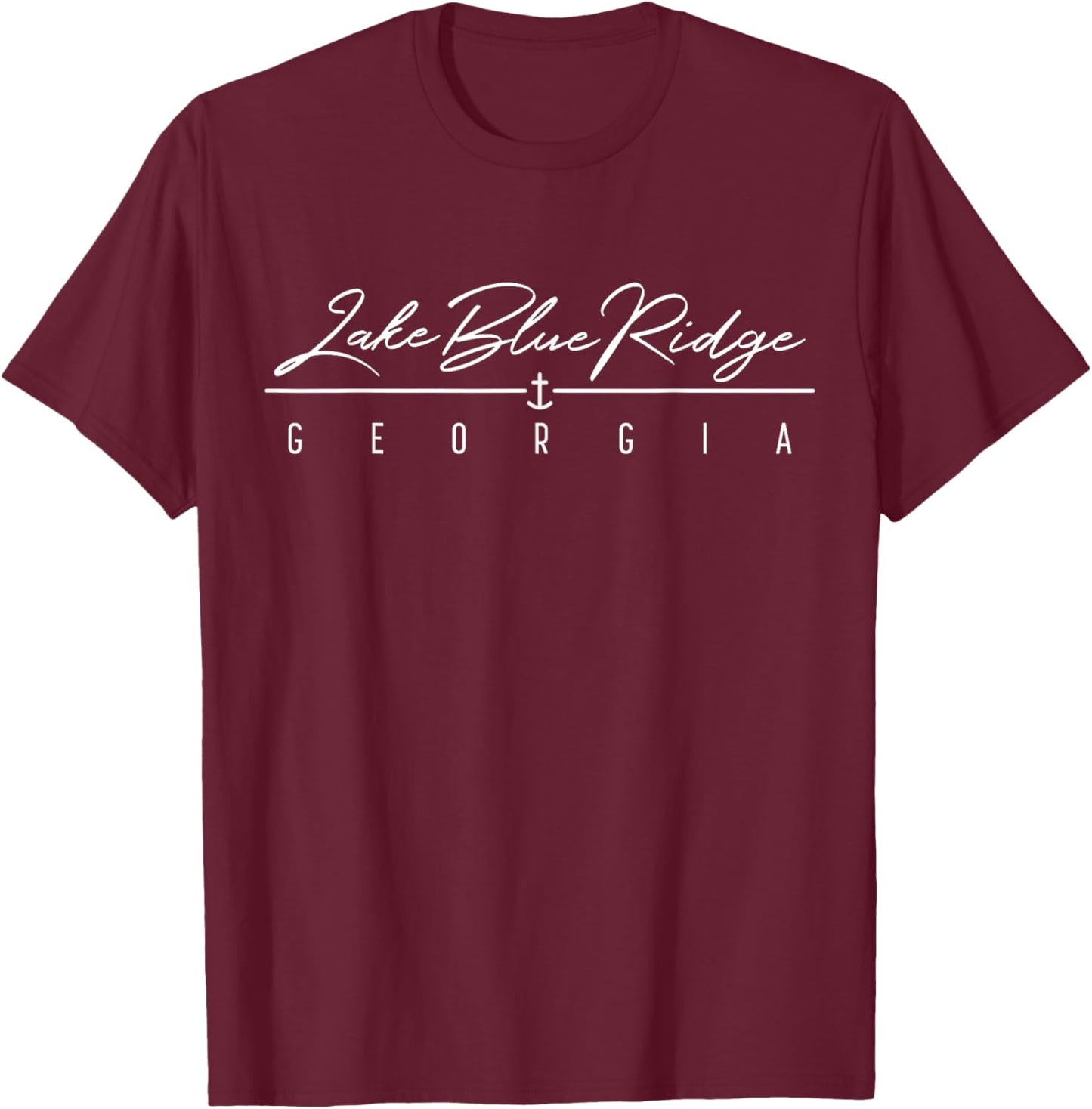 Lake Blue Ridge GA T-Shirt - T-Shirt | Maroon