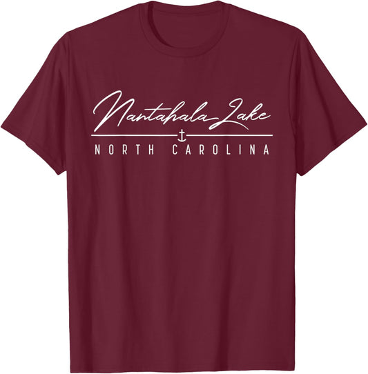 Nantahala Lake NC T-Shirt - T-Shirt | Maroon