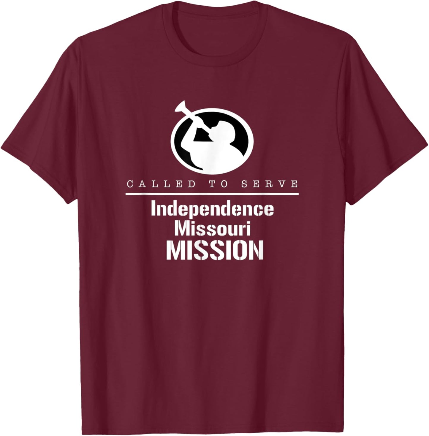 Called To Serve Angel Moroni Independence Missouri Mission T-Shirt - T-Shirt | Maroon