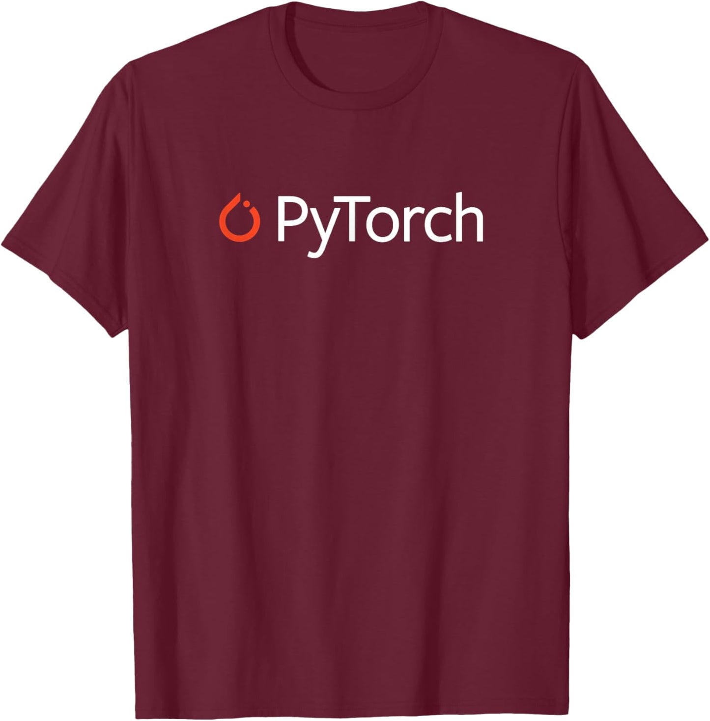 PyTorch - Machine Learning Software for Developers, Coders T-Shirt - T-Shirt | Maroon