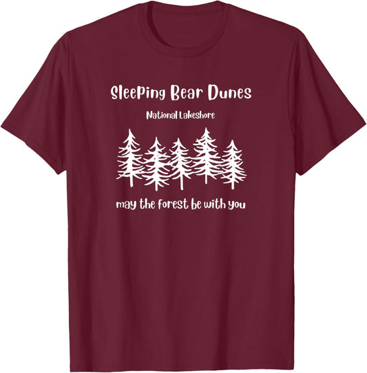 Sleeping Bear Dunes National Lakeshore Michigan T-Shirt - T-Shirt | Maroon