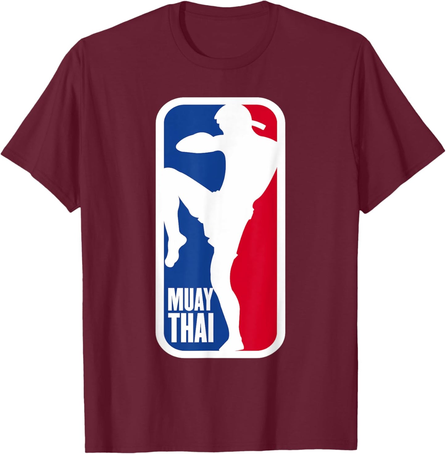Vintage Muay Thai Fighter MMA Street Fight Kickboxing Club T-Shirt - T-Shirt | Maroon