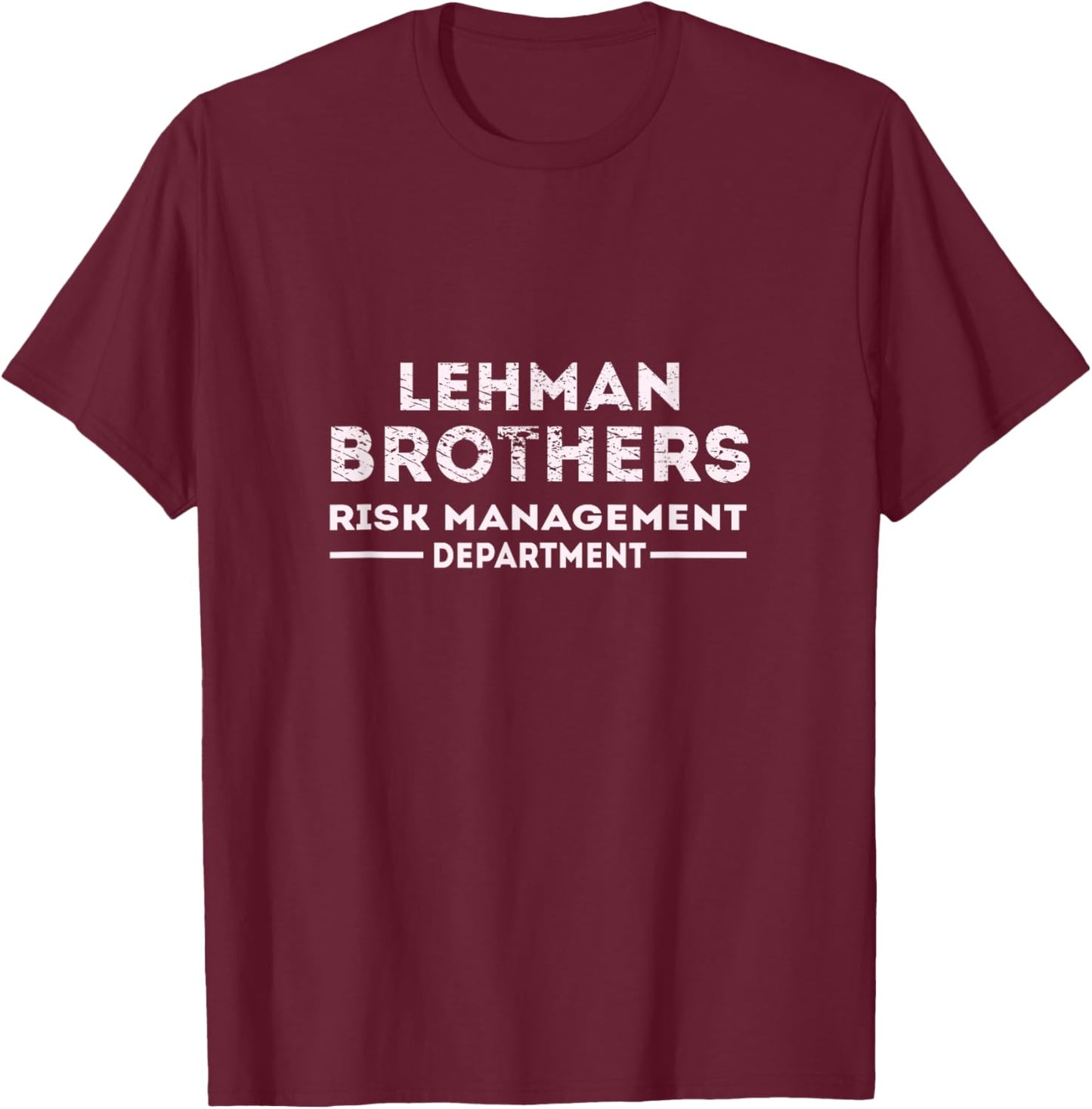 Lehman Brothers 2008 T-Shirt - T-Shirt | Maroon