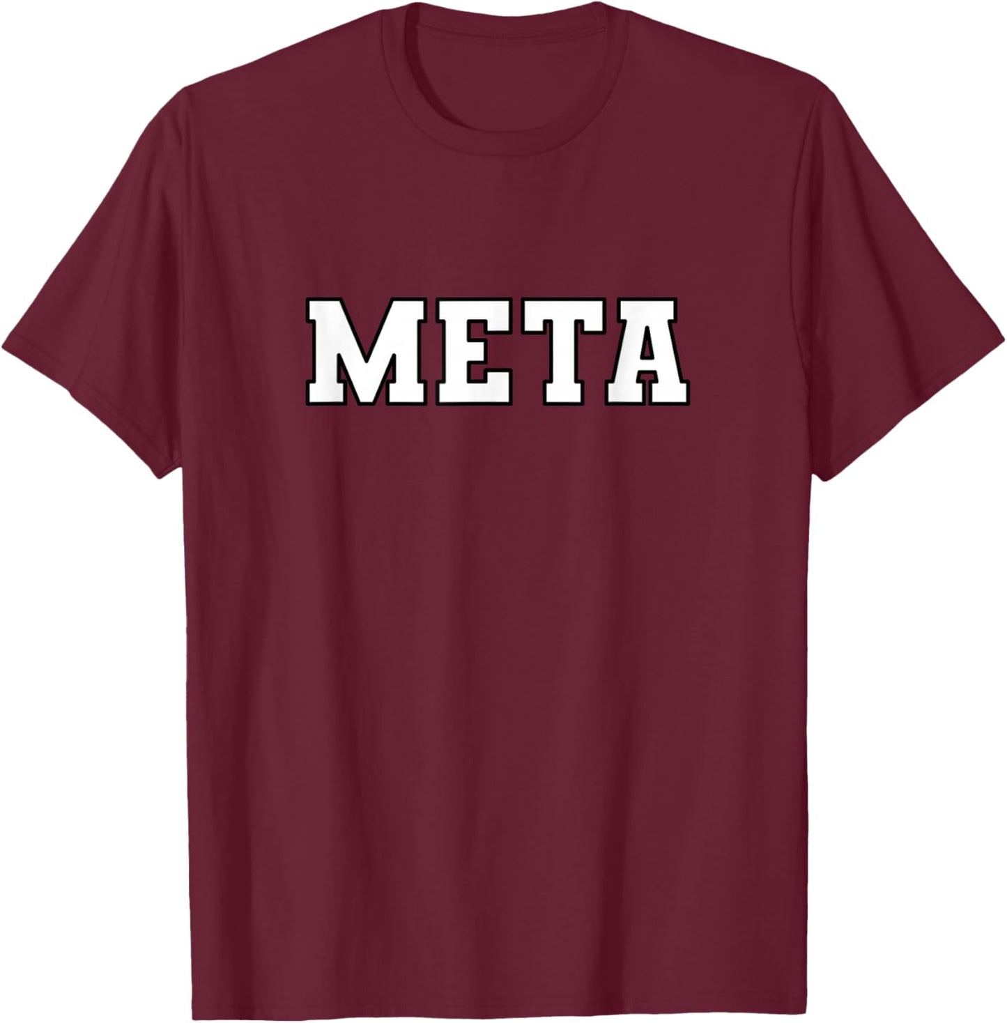 META Stock Symbol T-Shirt - T-Shirt | Maroon