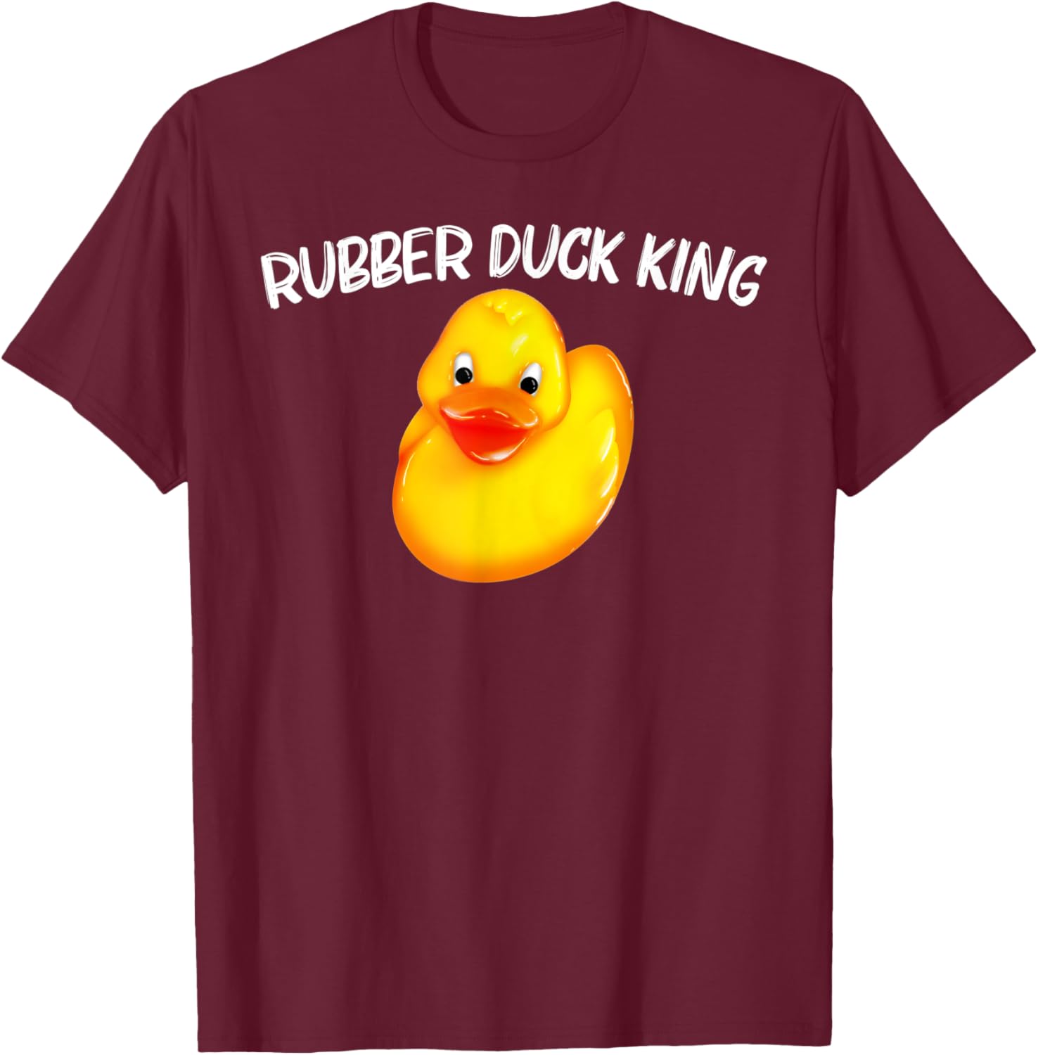 Funny Rubber Duck Art Dad Kids Rubber Ducks Duckie T-Shirt - T-Shirt | Maroon