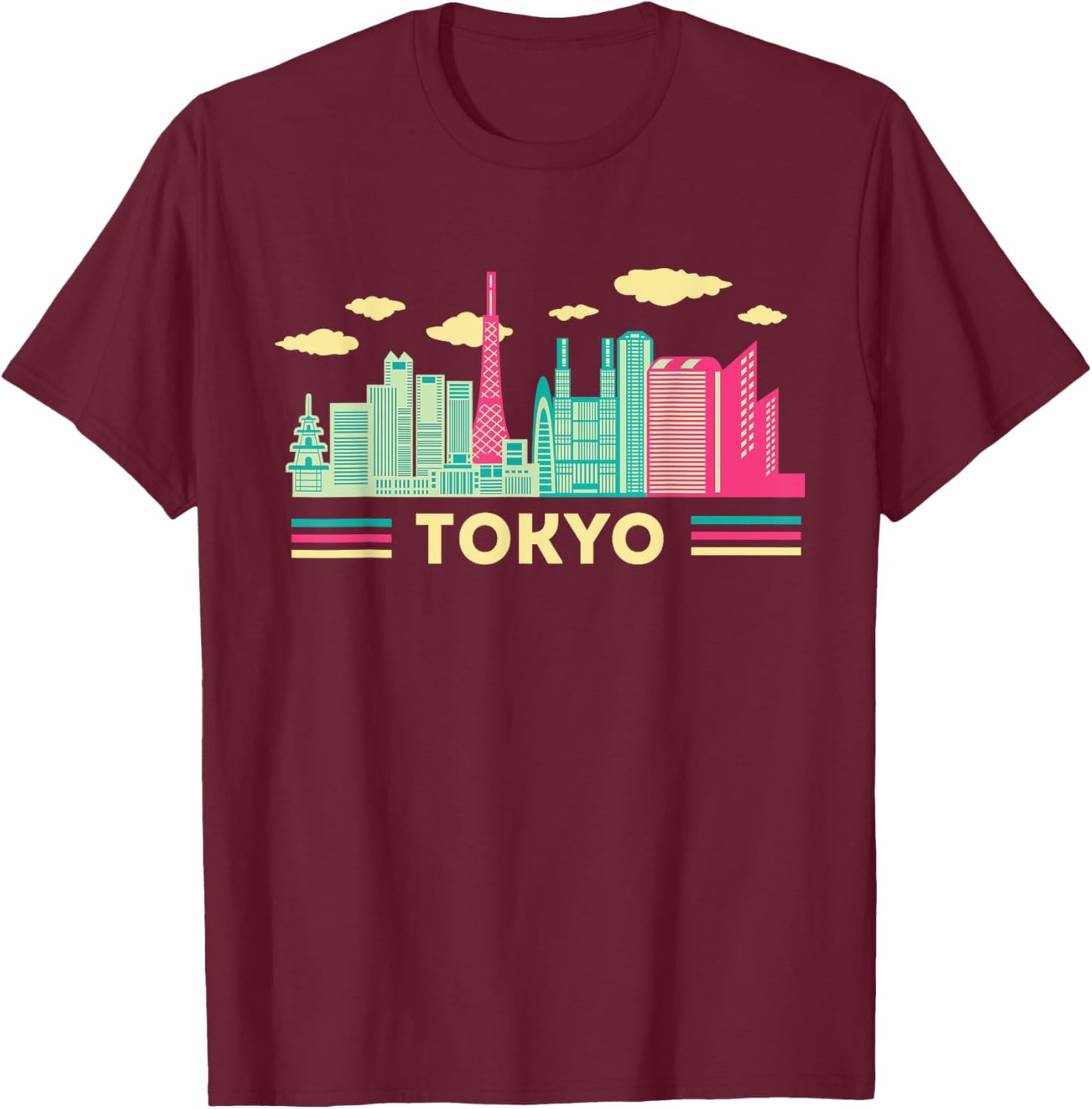 Tokyo Japanese T-Shirt - T-Shirt | Maroon