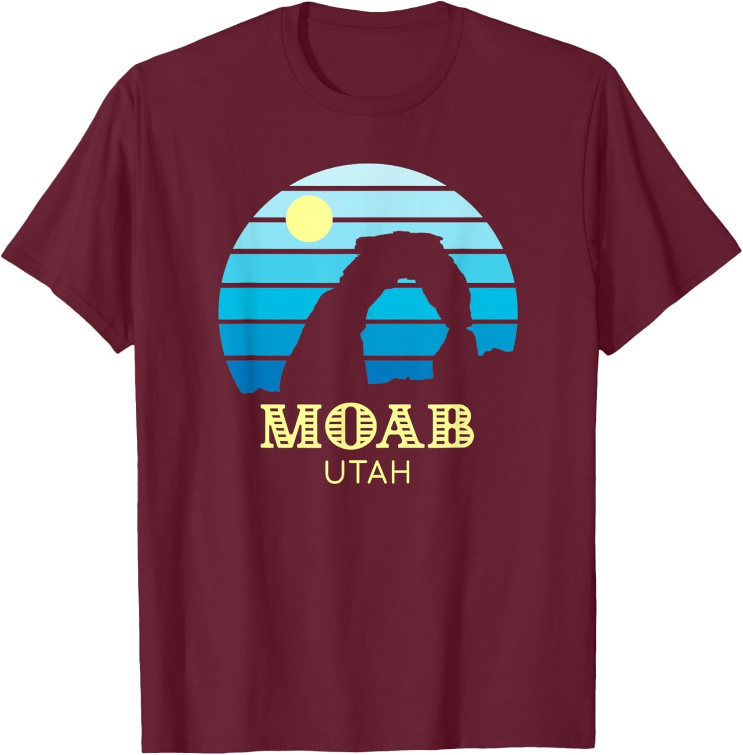 Moab Utah Arches T-Shirt - T-Shirt | Maroon