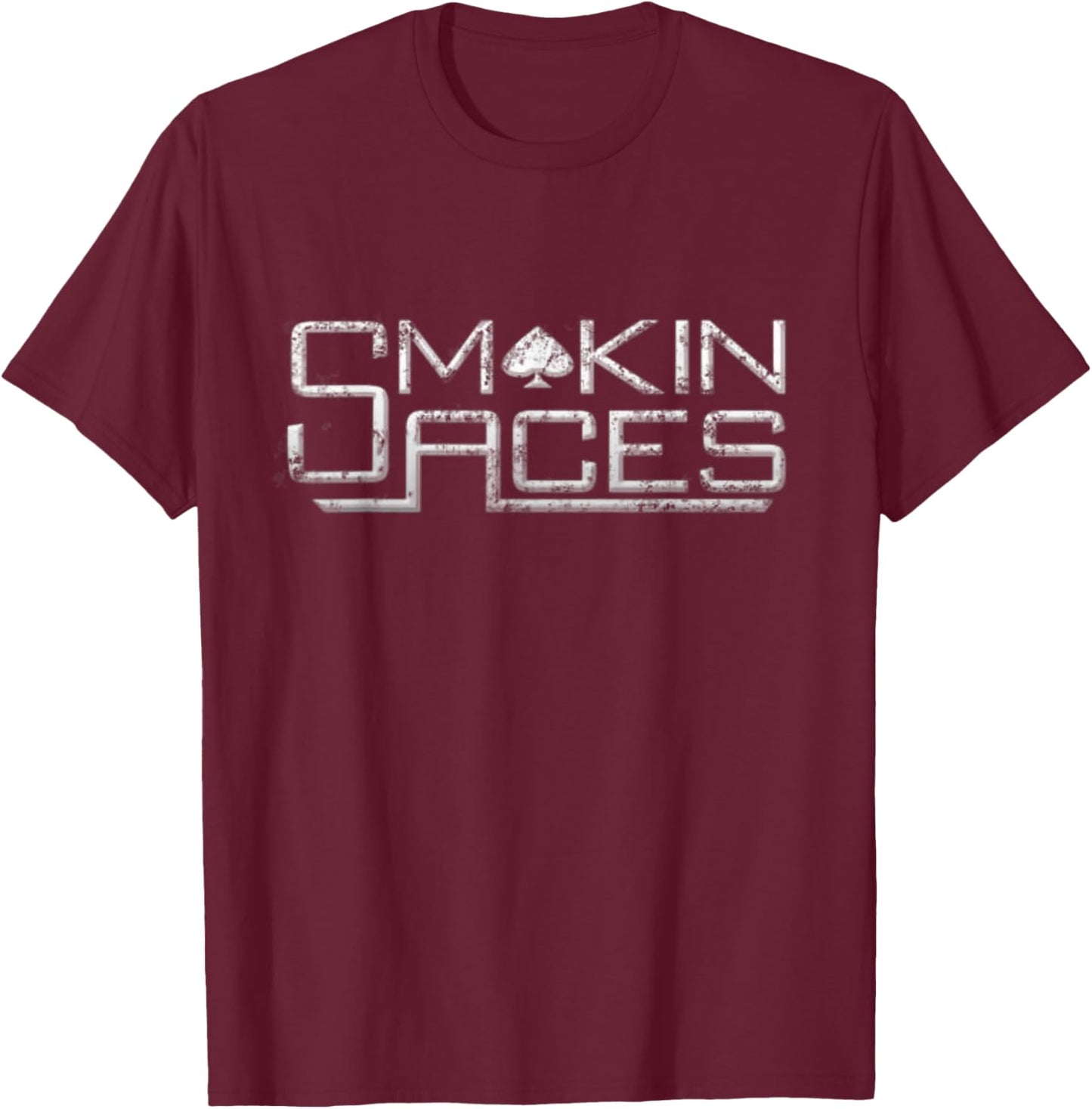 Smokin Aces - Denver Church Merch T-Shirt - T-Shirt | Maroon