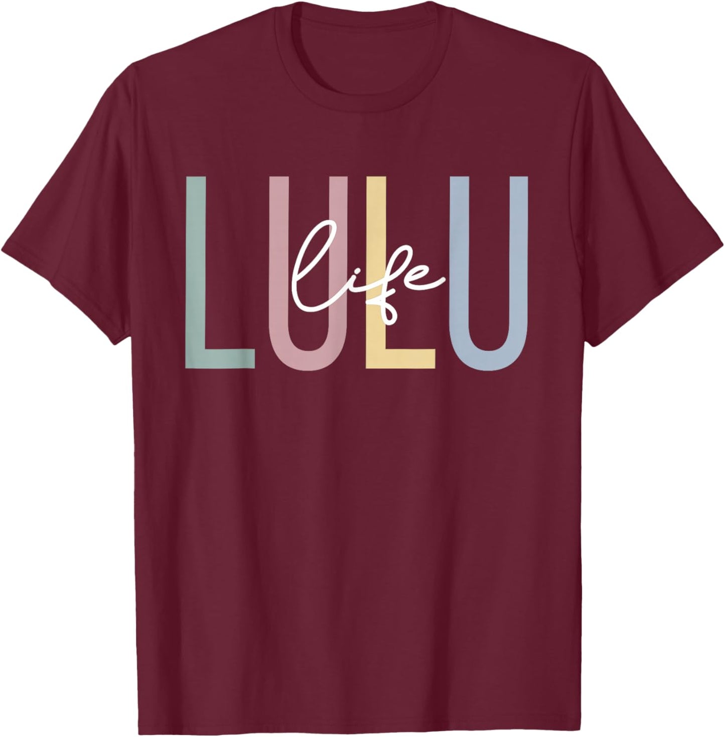 Lulu Life Lulu Grandma Boho Lulu Grandmother T-Shirt - T-Shirt | Maroon