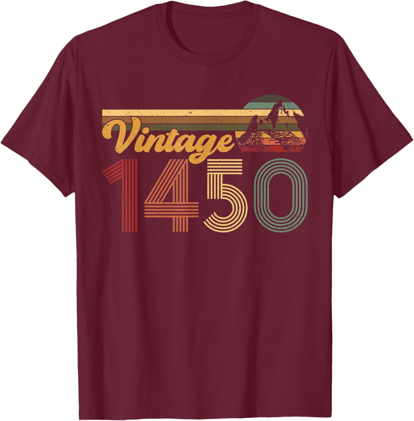 Machu Picchu Peru Inca Retro Vintage Vintage 1450 T-Shirt - T-Shirt | Maroon