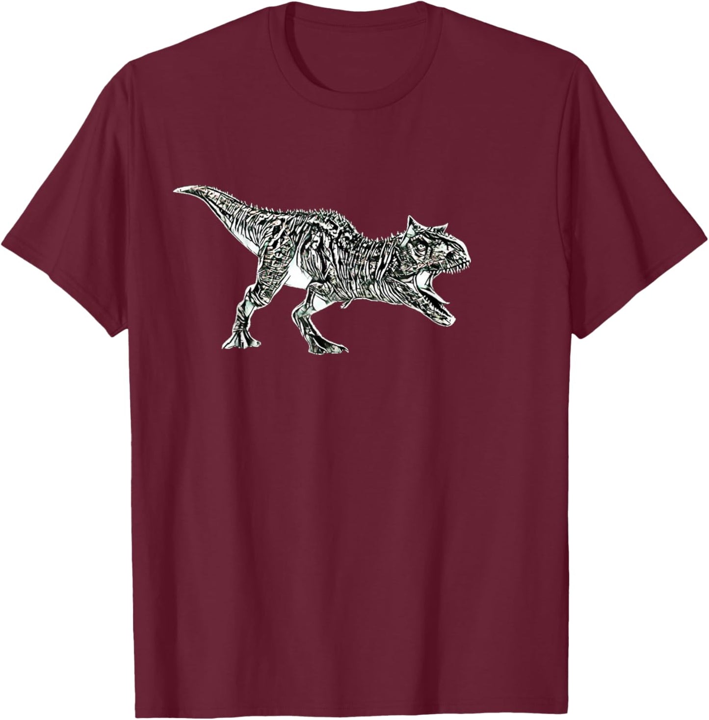 Carnotaurus Dinosaur Dino T-Shirt - T-Shirt | Maroon