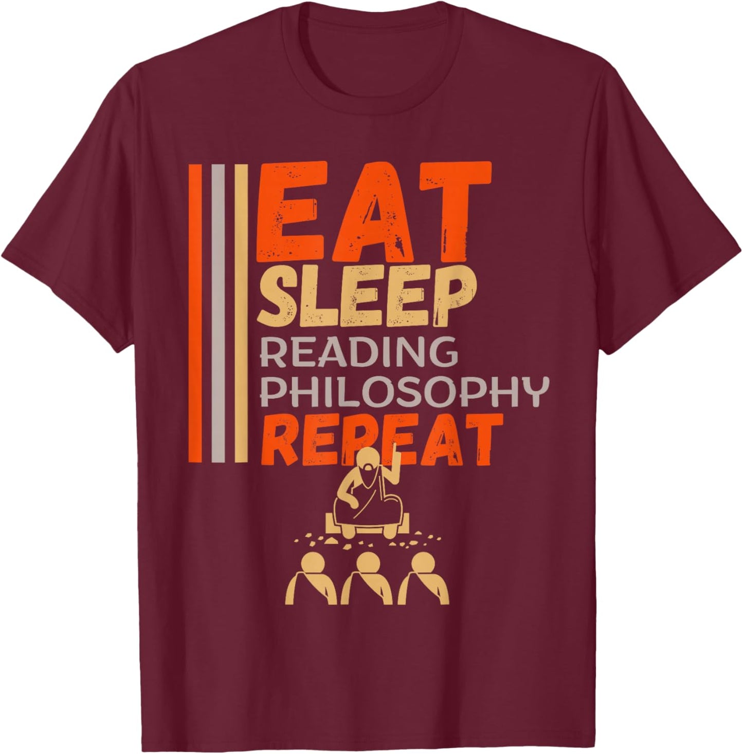 Philosophy, Philosopher, Philosophy Student T-Shirt - T-Shirt | Maroon