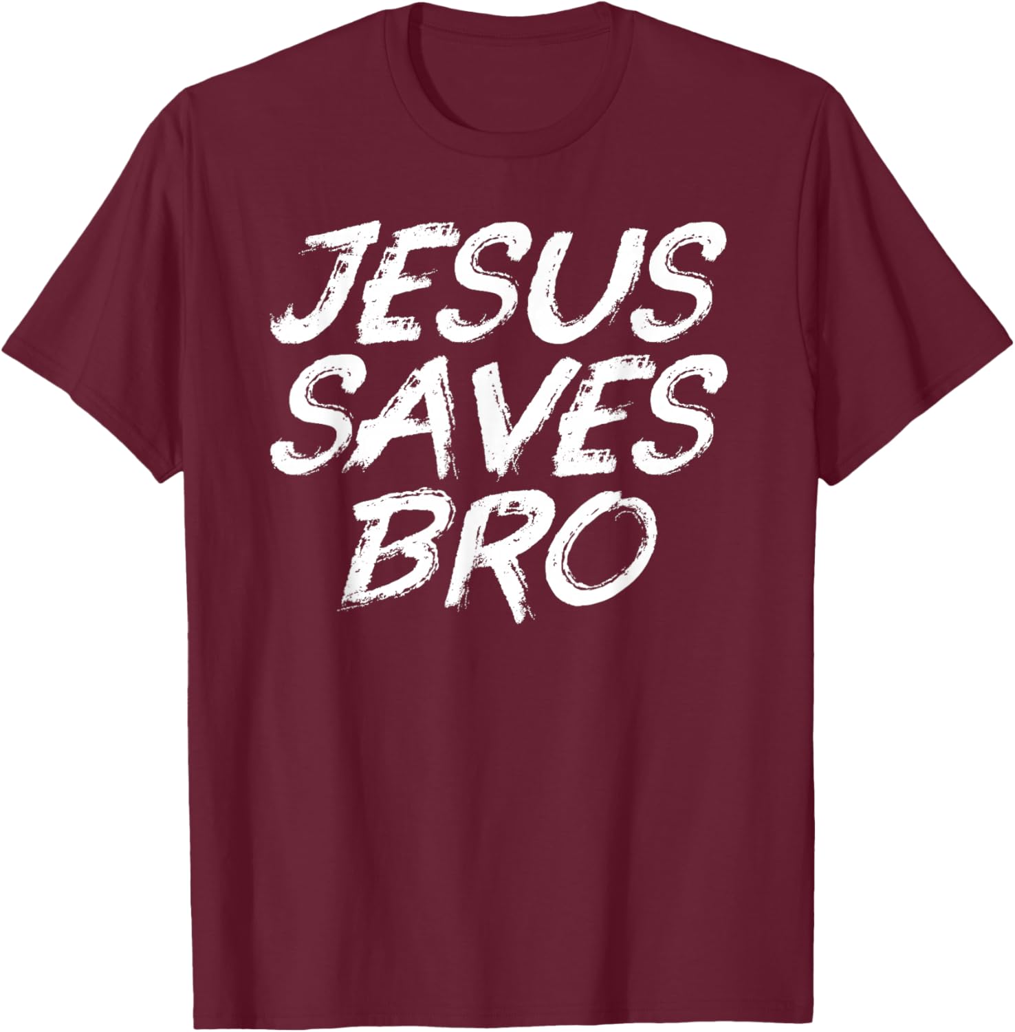 Jesus Saves Bro Shirt - Christian Gospel Bible Faith Jesus T-Shirt - T-Shirt | Maroon
