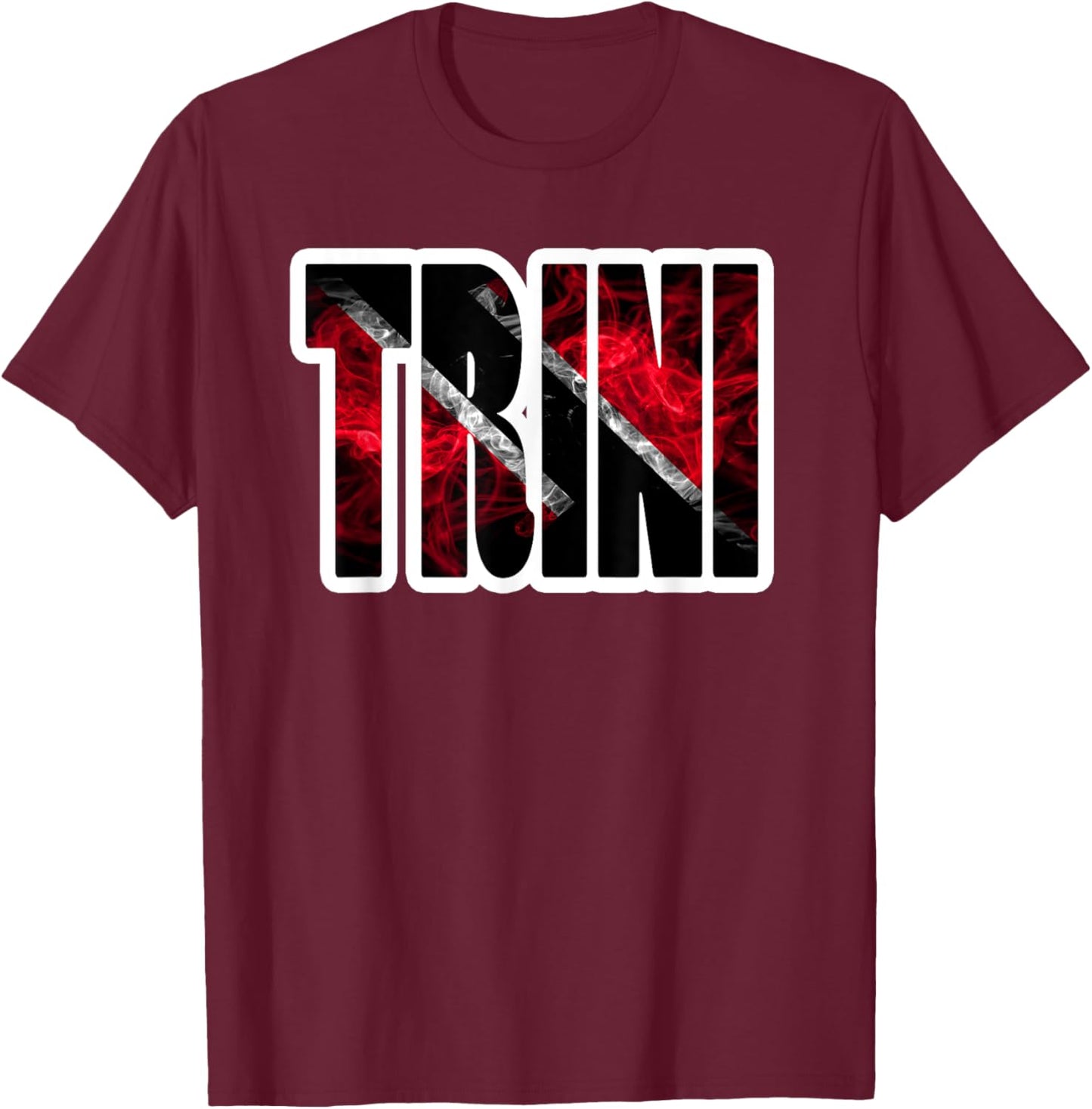 Trinidad Flag Carnival Soca Trini Fete Trinidad and Tobago T-Shirt - T-Shirt | Maroon