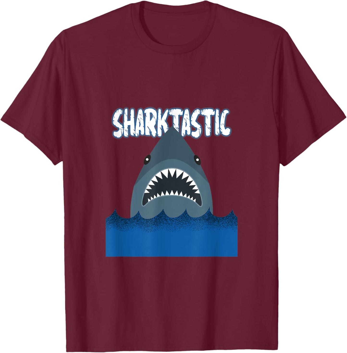 Sharktastic, Shark T-Shirt - T-Shirt | Maroon