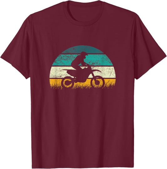 Motocross Bike Vintage Dirtbike MX Racing Retro Dirt Bike T-Shirt - T-Shirt | Maroon