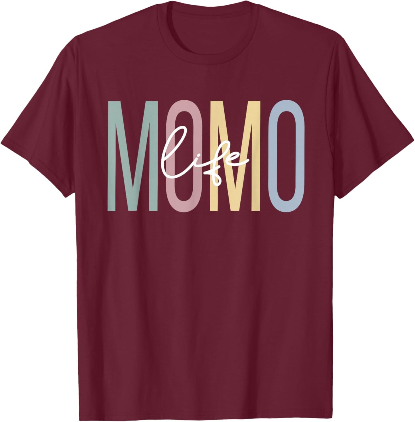 Momo Life Momo Grandma Boho Momo Grandmother T-Shirt - T-Shirt | Maroon