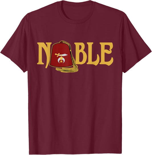 Noble Shriner Fez Emblem AAONMS Mason AEAONMS Parents' Day T-Shirt - T-Shirt | Maroon