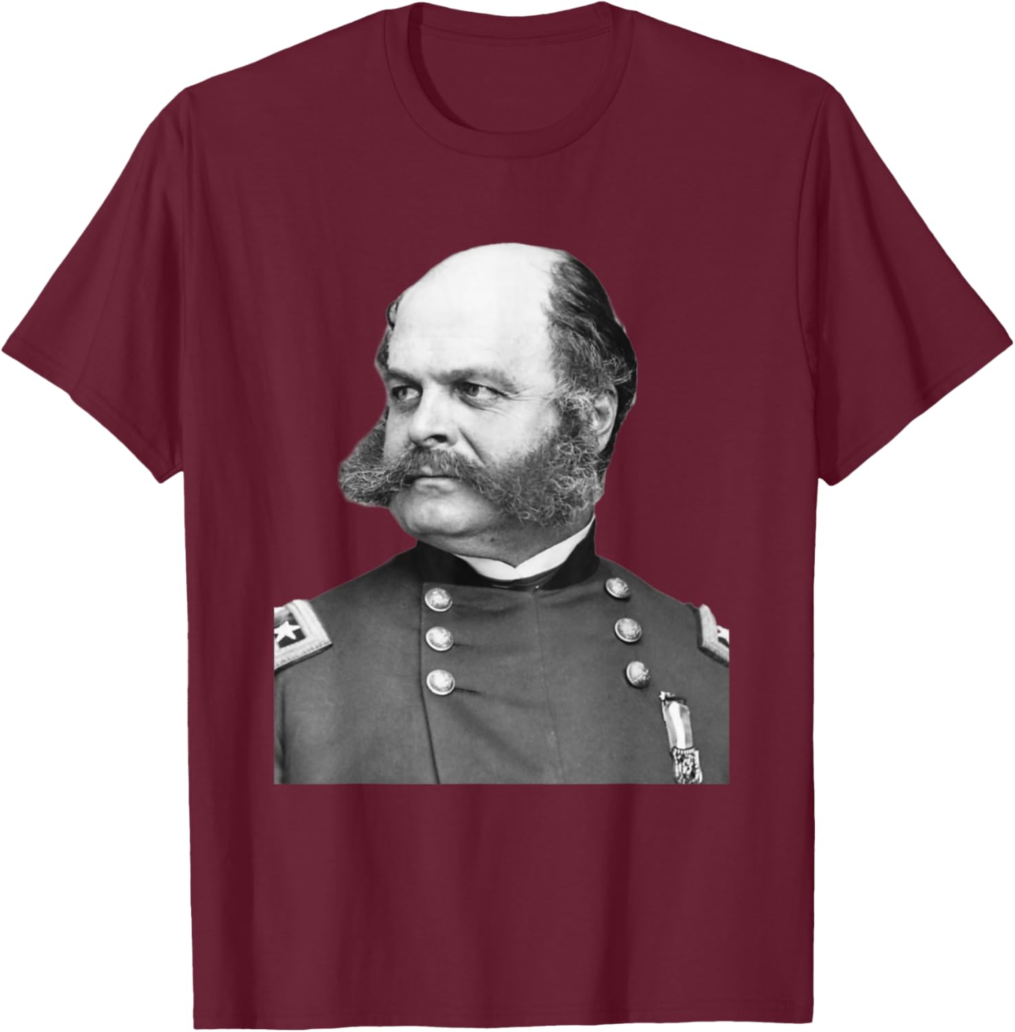 General Ambrose Burnside T-Shirt - T-Shirt | Maroon