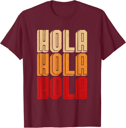 Hola T-Shirt - T-Shirt | Maroon