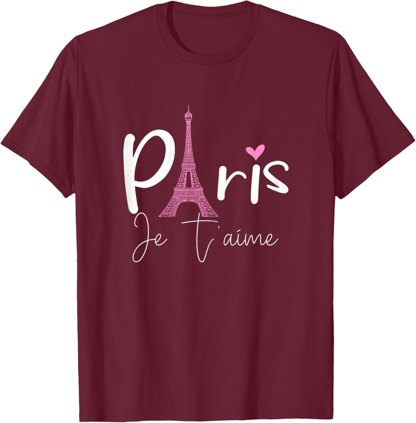 Eiffel Tower Paris Holiday France Shirt Souvenir Women Kids T-Shirt - T-Shirt | Maroon