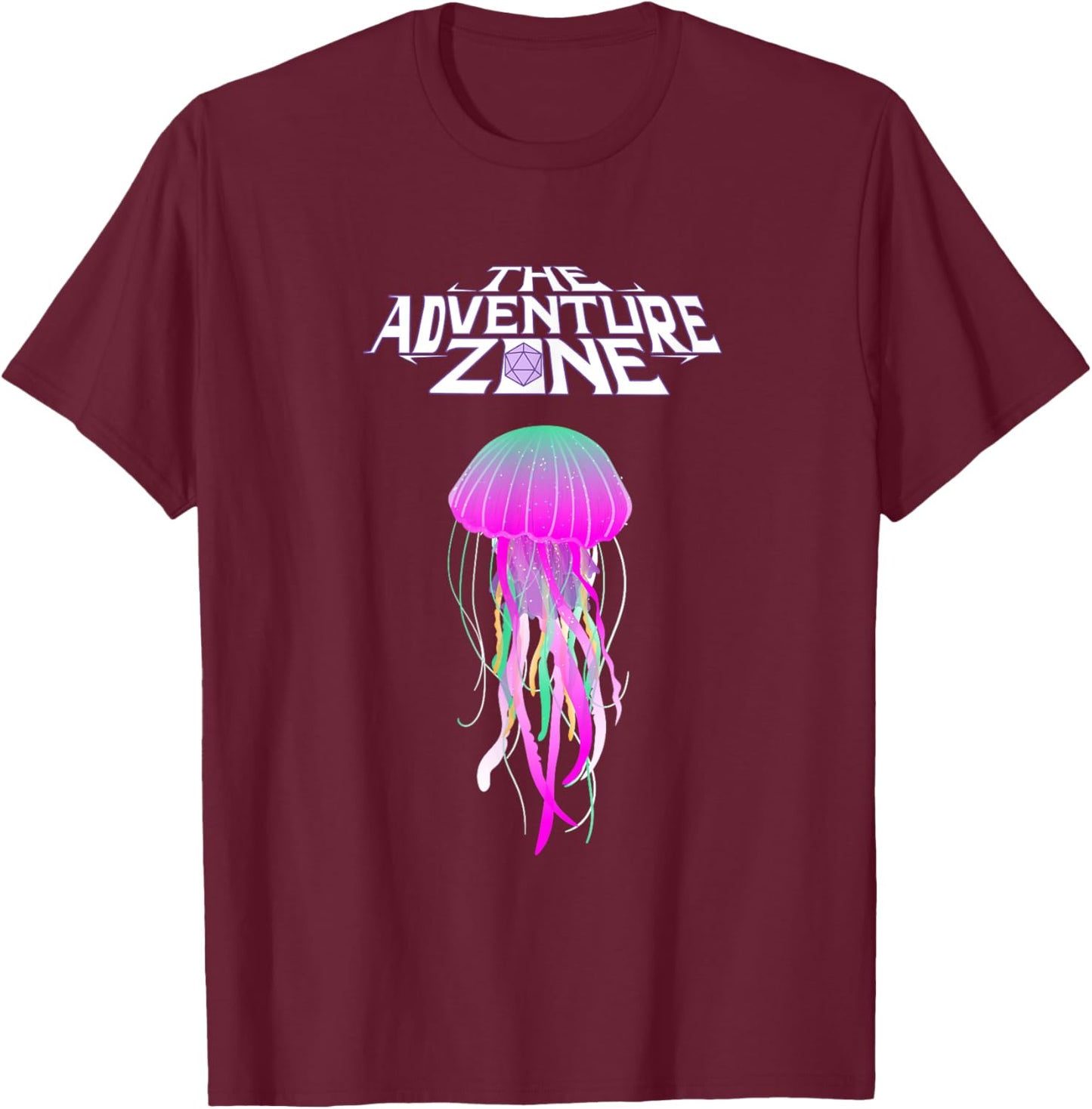 The Adventure Zone Ethersea Fantasy RPG T-Shirt - T-Shirt | Maroon