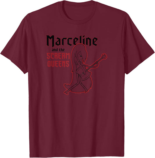 Adventure Time Marceline and the Scream Queens T-Shirt - T-Shirt | Maroon