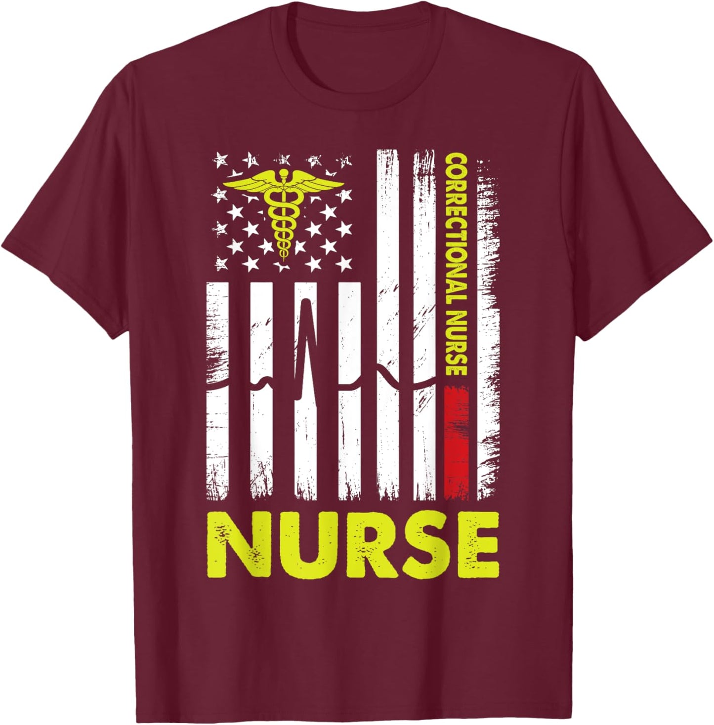 Correctional Nurse T-Shirt - T-Shirt | Maroon