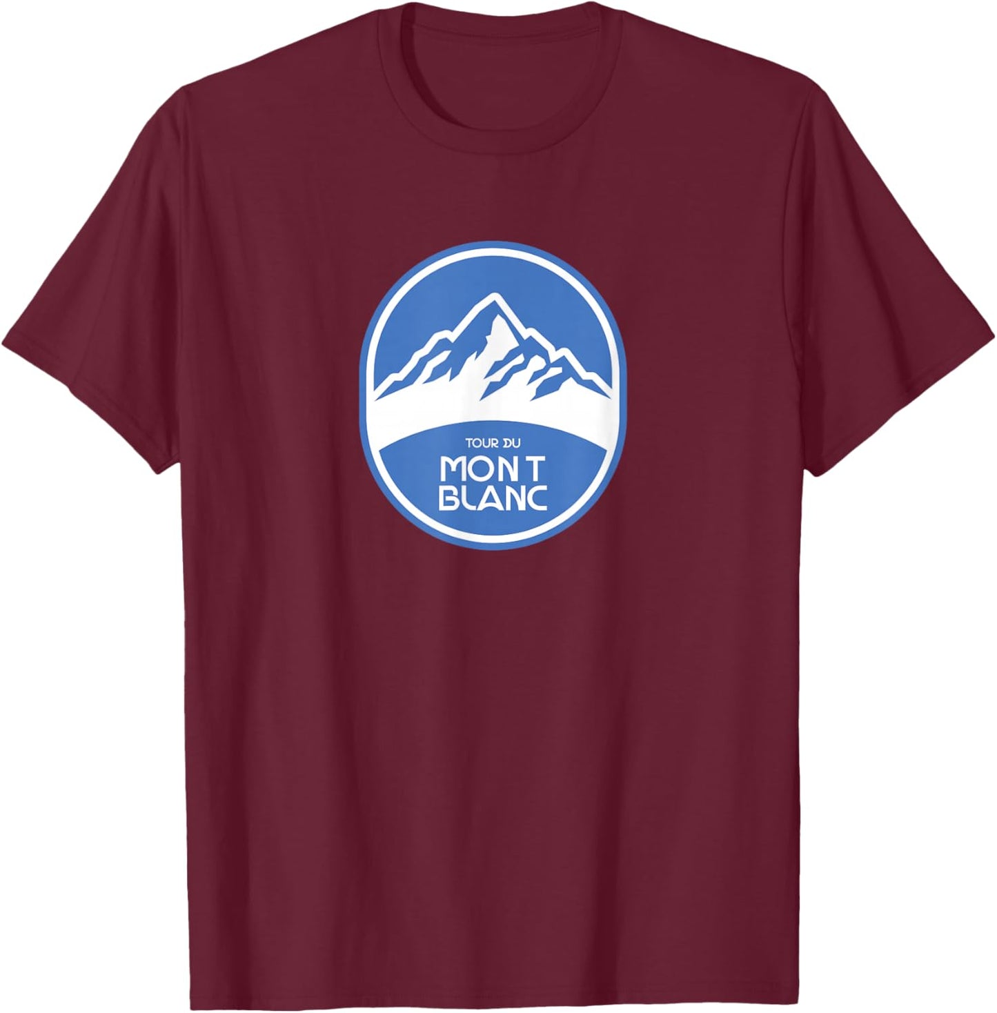 Tour du Mont Blanc T-Shirt - T-Shirt | Maroon