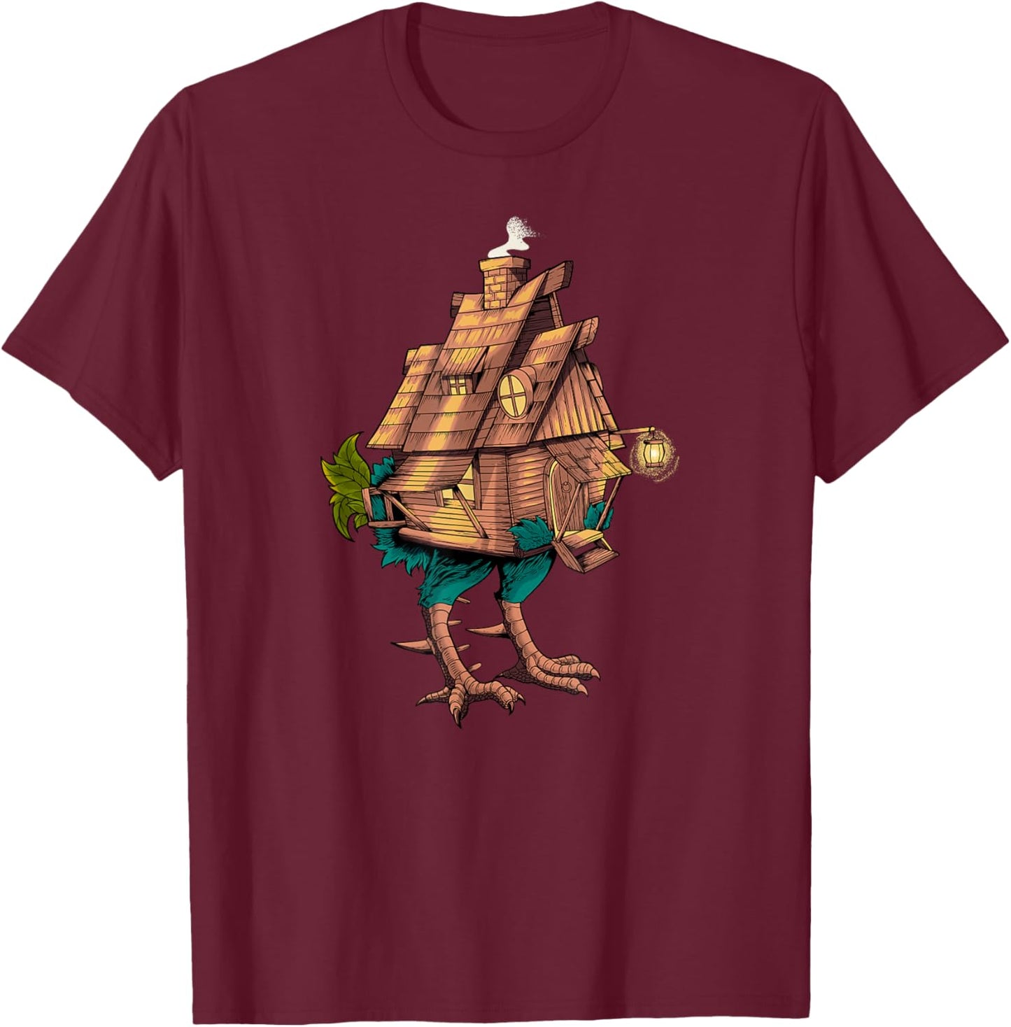 House of Baba Yaga T-Shirt - T-Shirt | Maroon