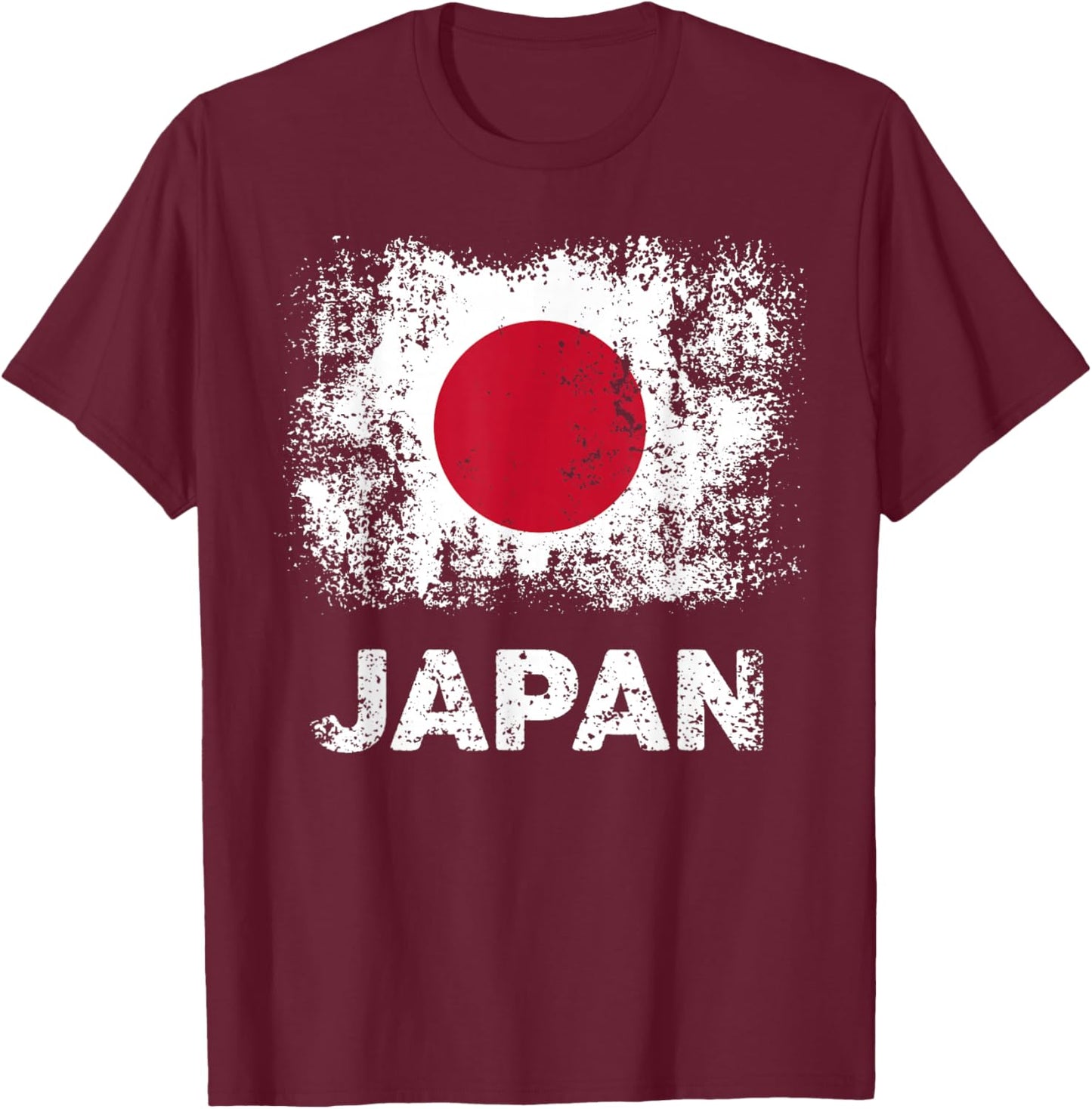 Japanese Flag Shirt Tokyo Patriotic Japan Flag T-Shirt - T-Shirt | Maroon