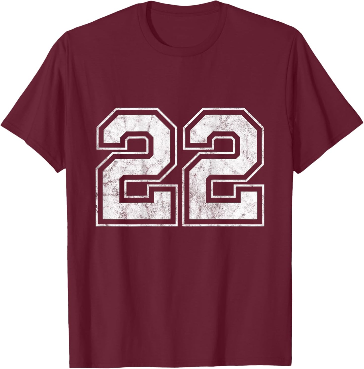 Number 22 on The Back T-Shirt - T-Shirt | Maroon