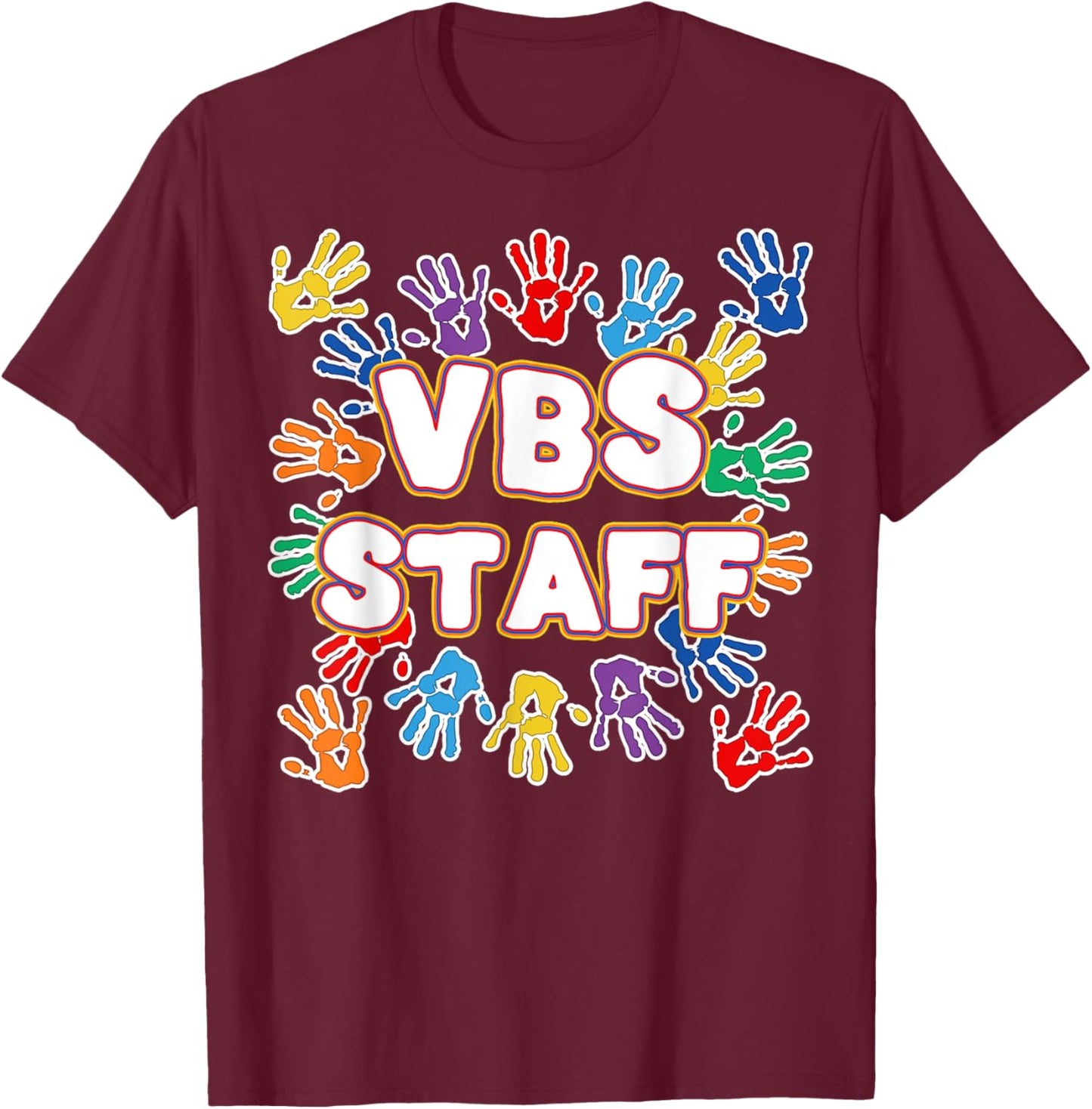 2022 Vacation Bible School Shirts Colorful VBS Staff T-Shirt - T-Shirt | Maroon