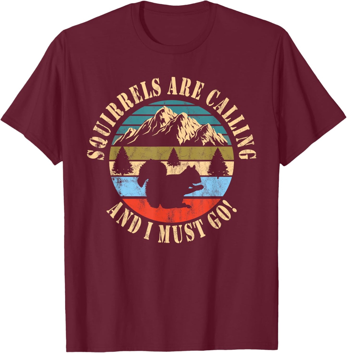 Squirrel Hunting T-Shirt - T-Shirt | Maroon