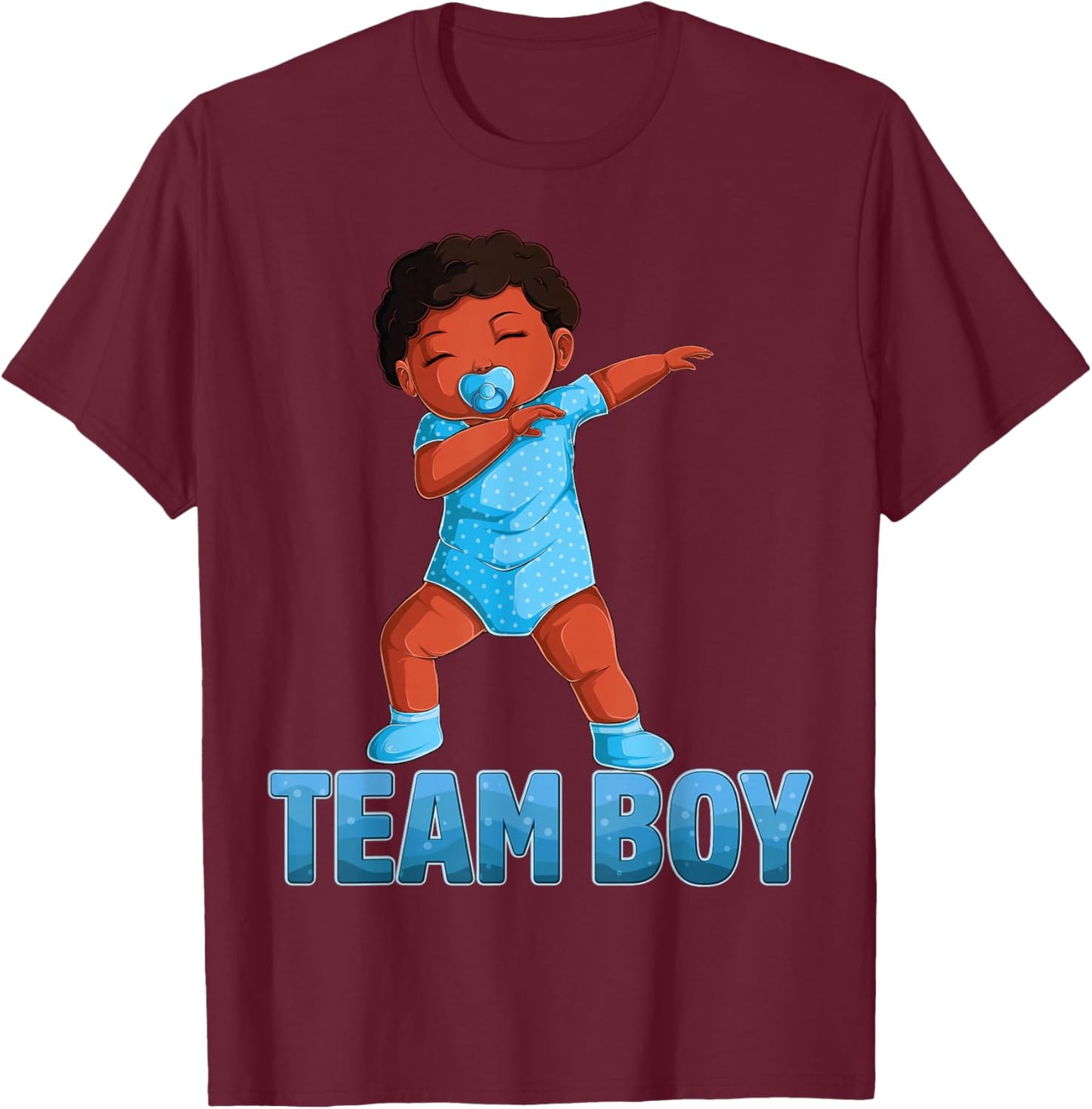 Gender Reveal Party Team Boy Baby Announcement Women Men T-Shirt - T-Shirt | Maroon