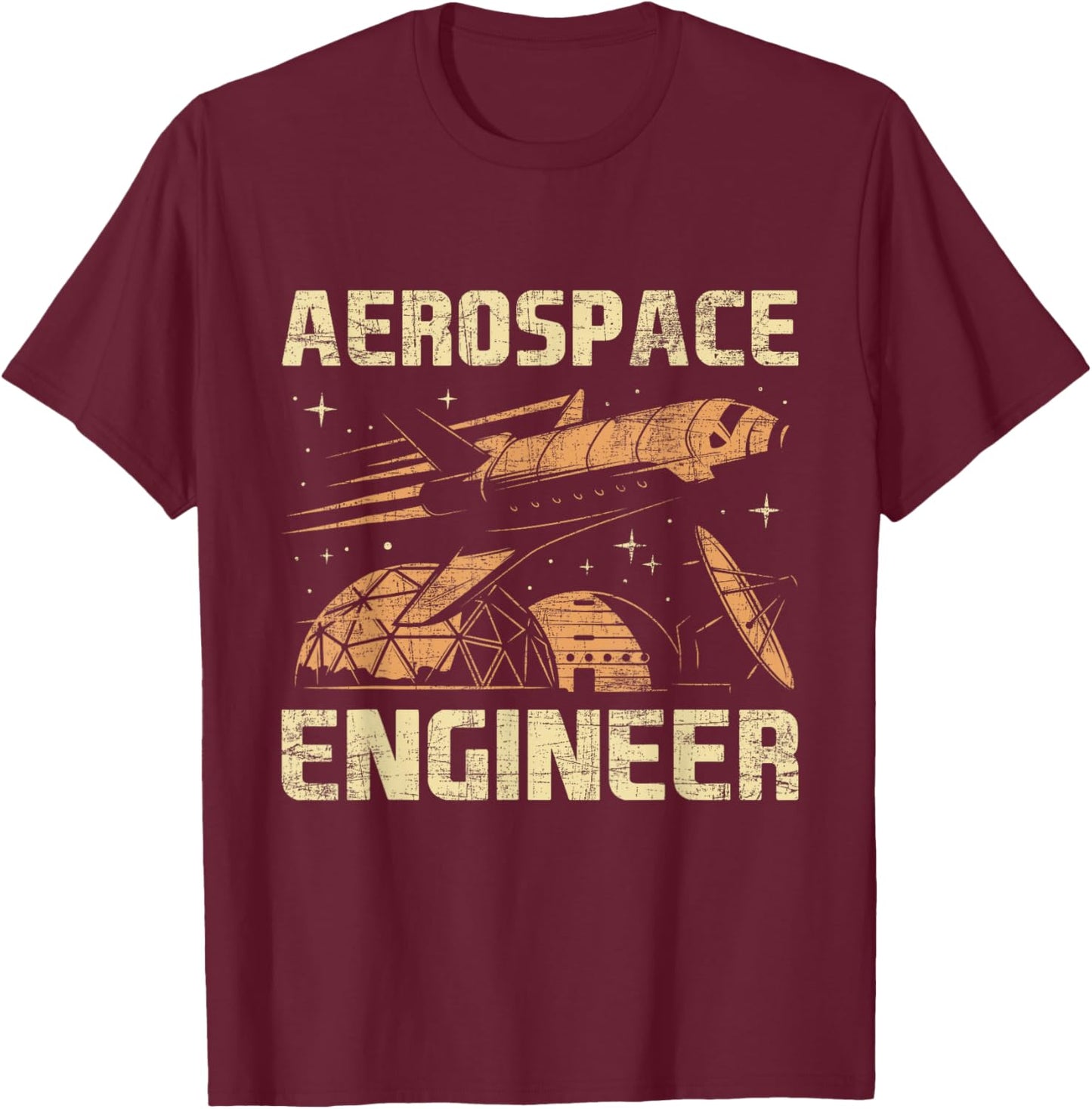 Aerospace Engineer - Aeronautical Aeronautics Spacecrafts T-Shirt - T-Shirt | Maroon