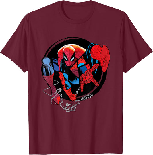 Marvel Spider-Man: Beyond Amazing Web-Slinger T-Shirt - T-Shirt | Maroon
