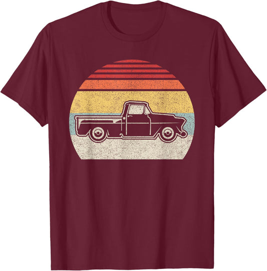Vintage Retro Classic Pickup Truck T-Shirt - T-Shirt | Maroon