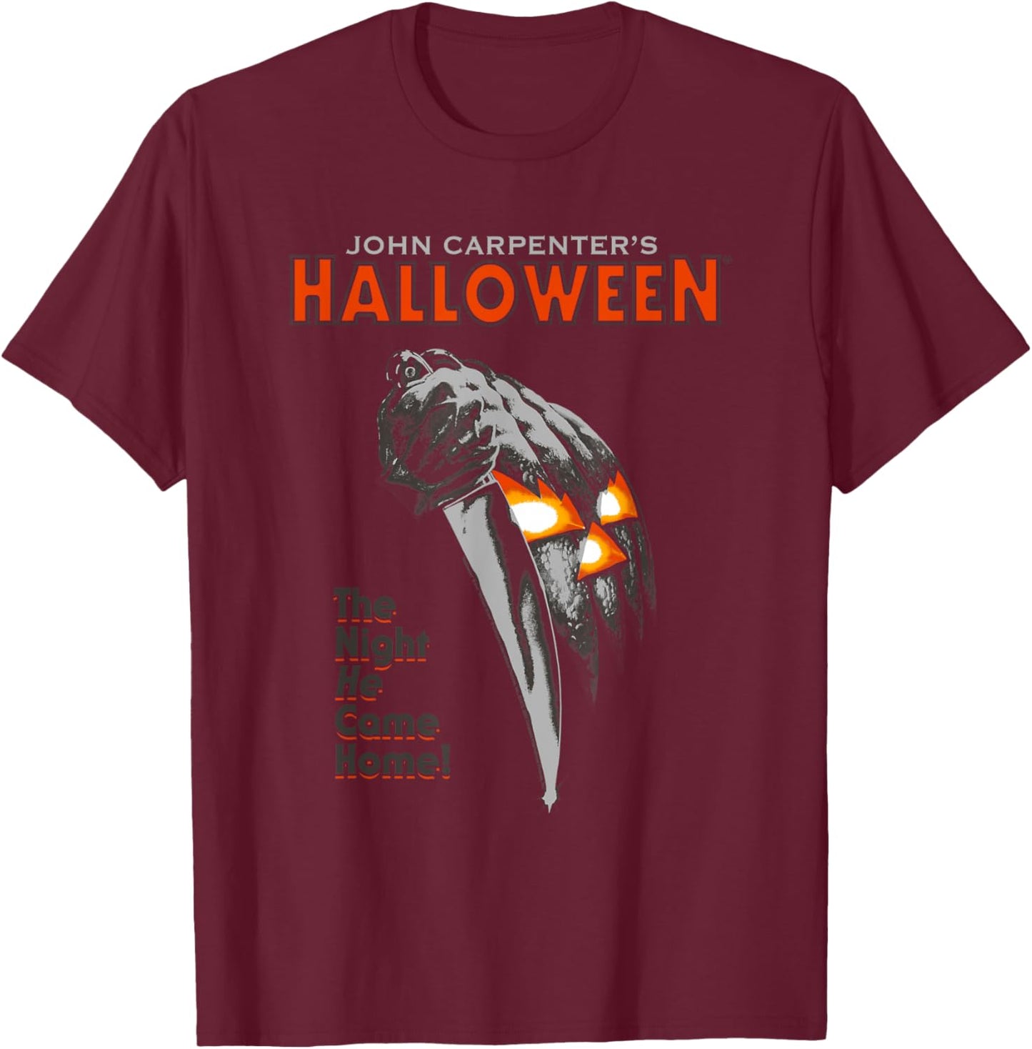 Halloween Movie Poster T-Shirt - T-Shirt | Maroon