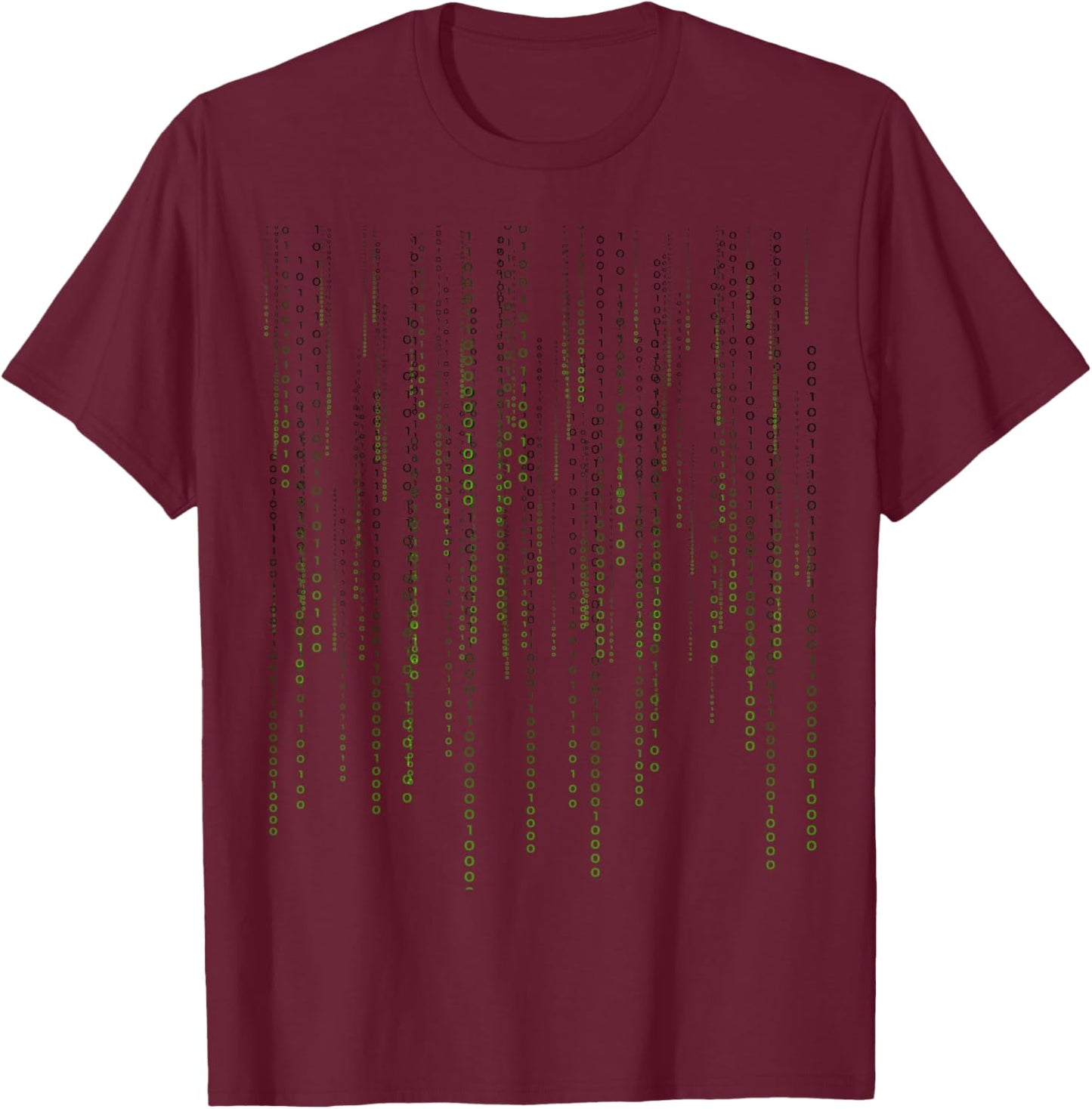 Binary code 0 1 T-Shirt - T-Shirt | Maroon