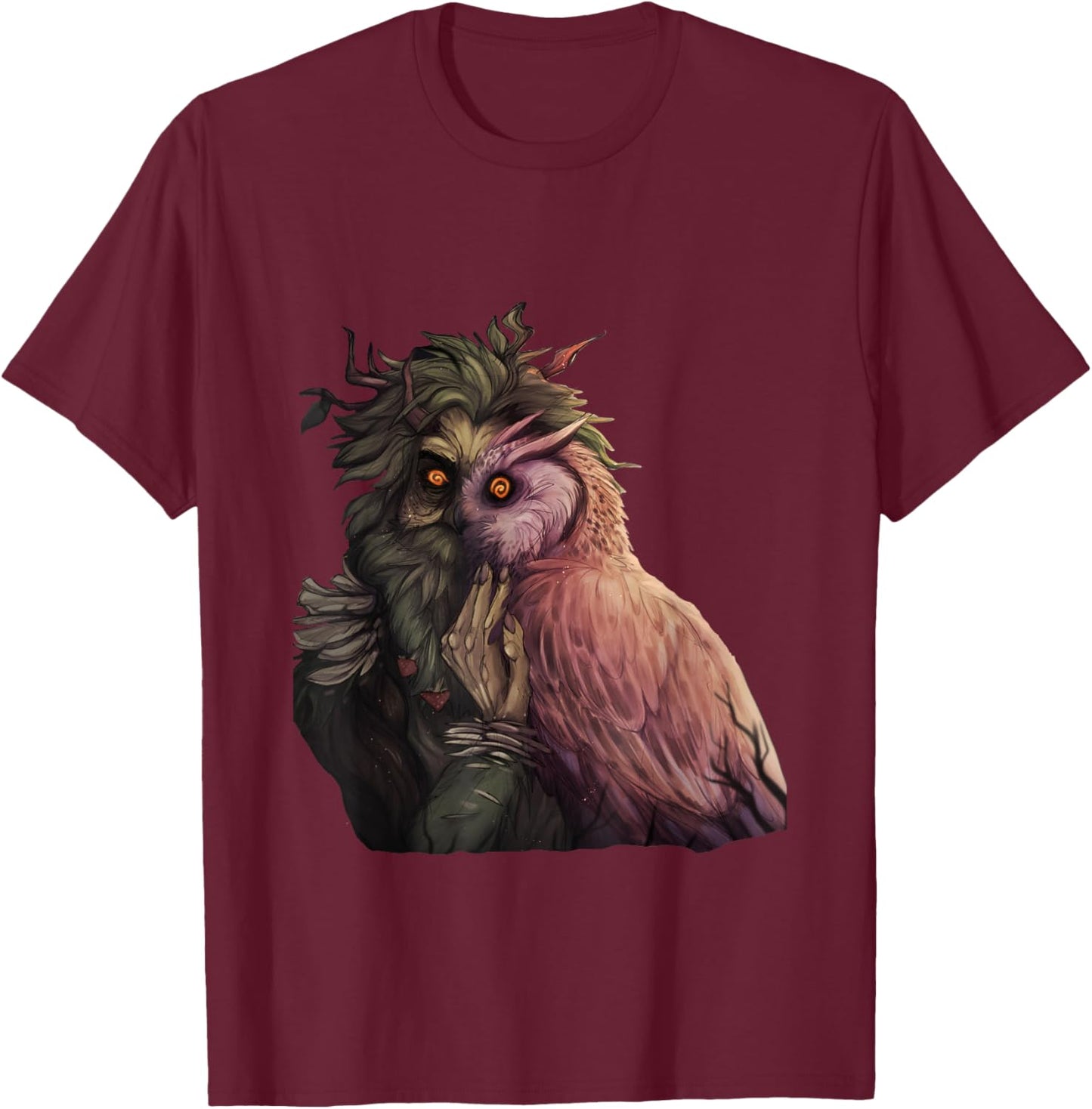 Inscryption Leshy Boss Owl Psychological Card Game Scary T-Shirt - T-Shirt | Maroon