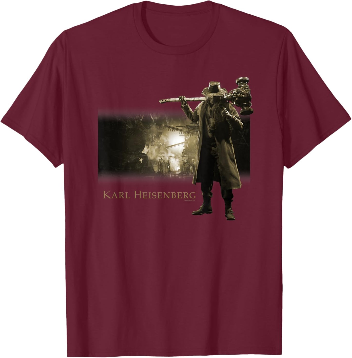 Resident Evil Village Gold Edition Heisenberg T-Shirt - T-Shirt | Maroon