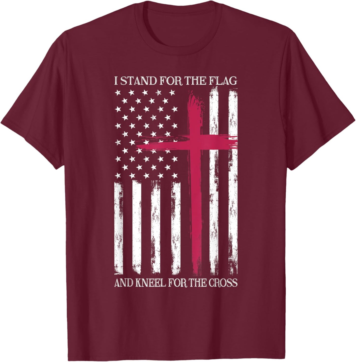 I Stand For The Flag Memorial Day Never Forget Veteran T-Shirt - T-Shirt | Maroon