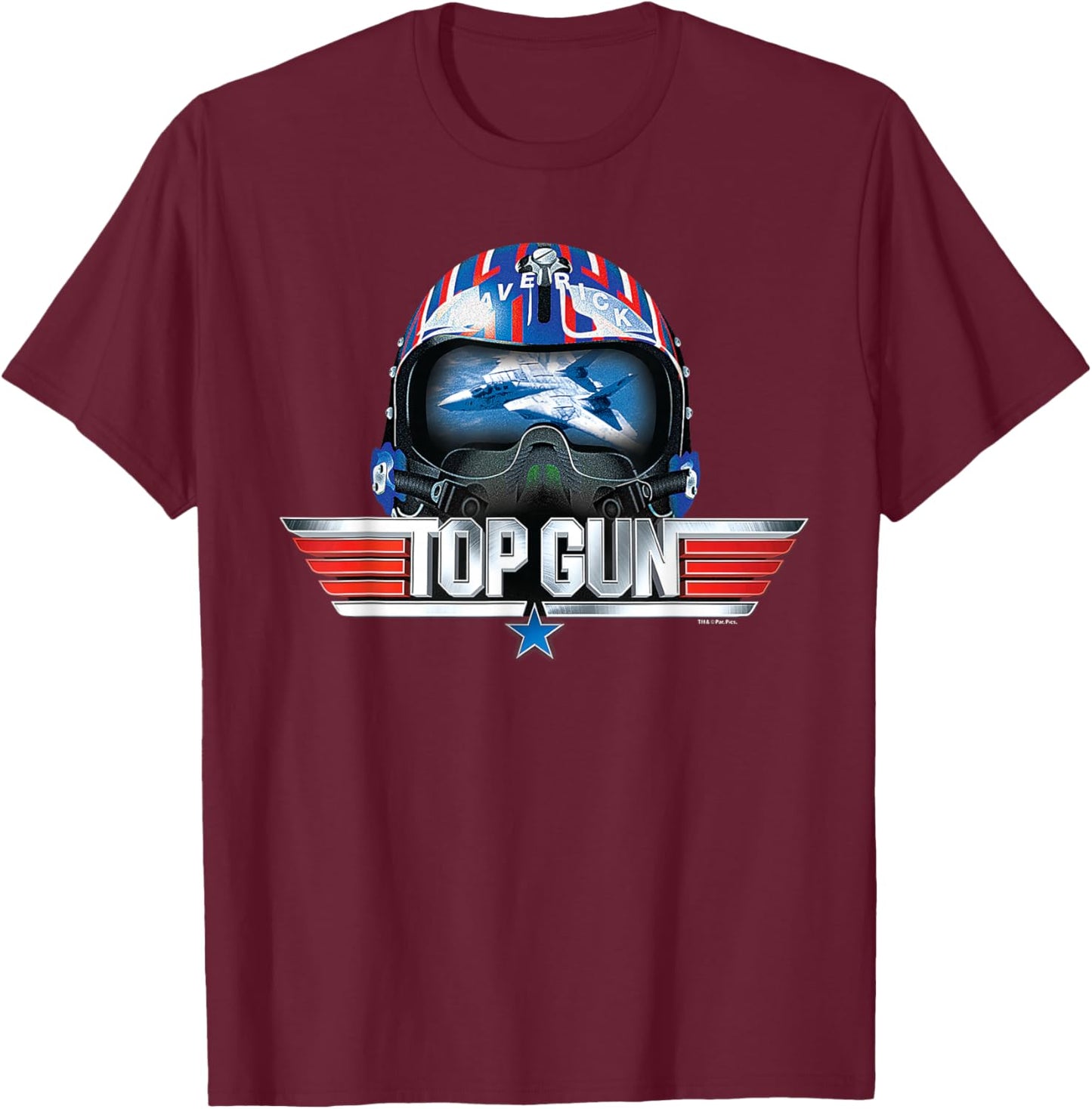 Top Gun - Maverick Helmet T-Shirt - T-Shirt | Maroon