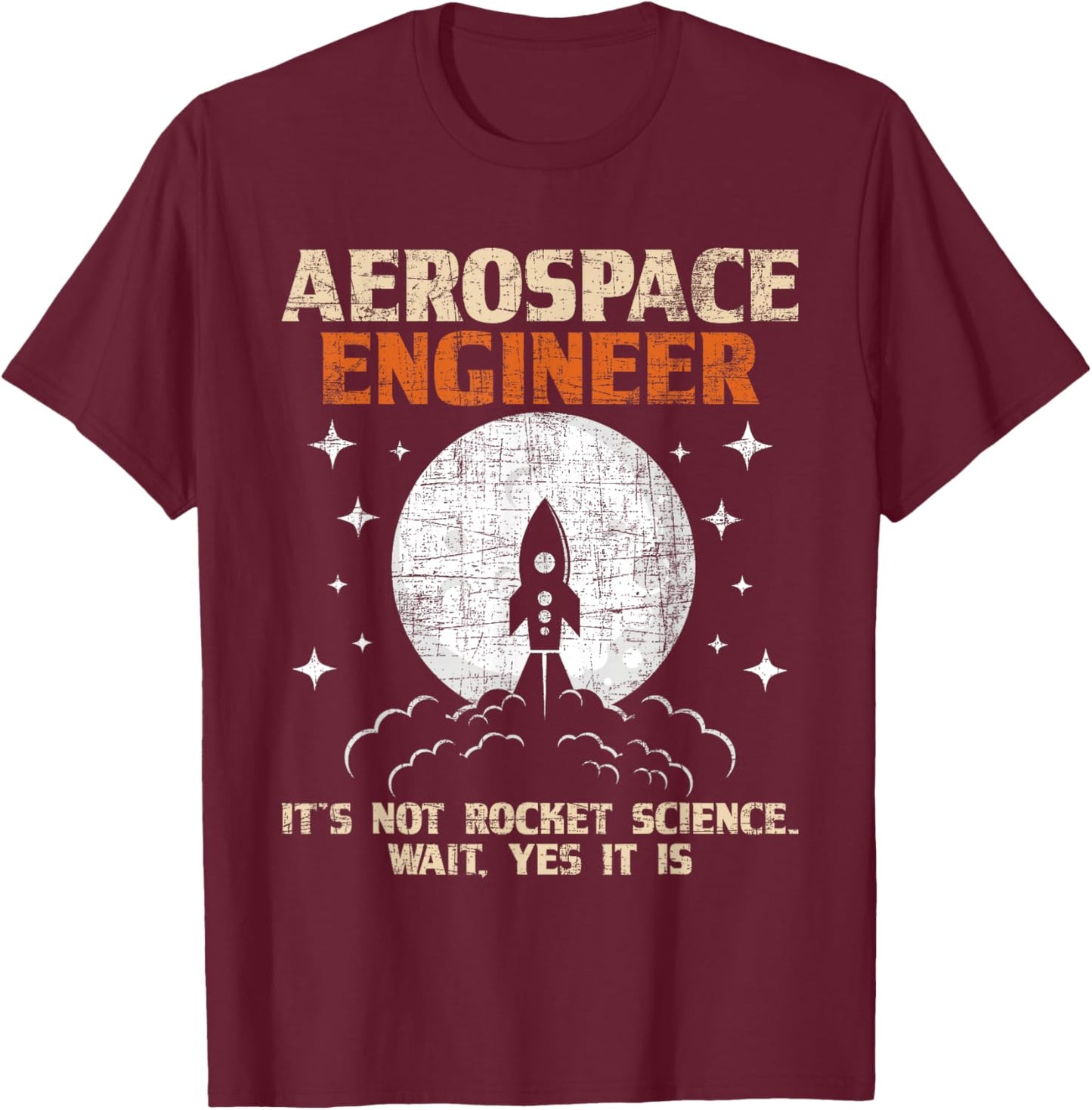 Aerospace Engineer - Aeronautical Engineering Aviation Lover Small T-Shirt - T-Shirt | Maroon